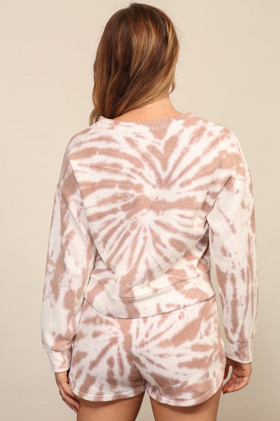 Sunset Spiral Tie-dye Sweatshirt