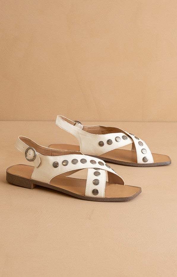 The Kylie - Studded Cross Band Sandal