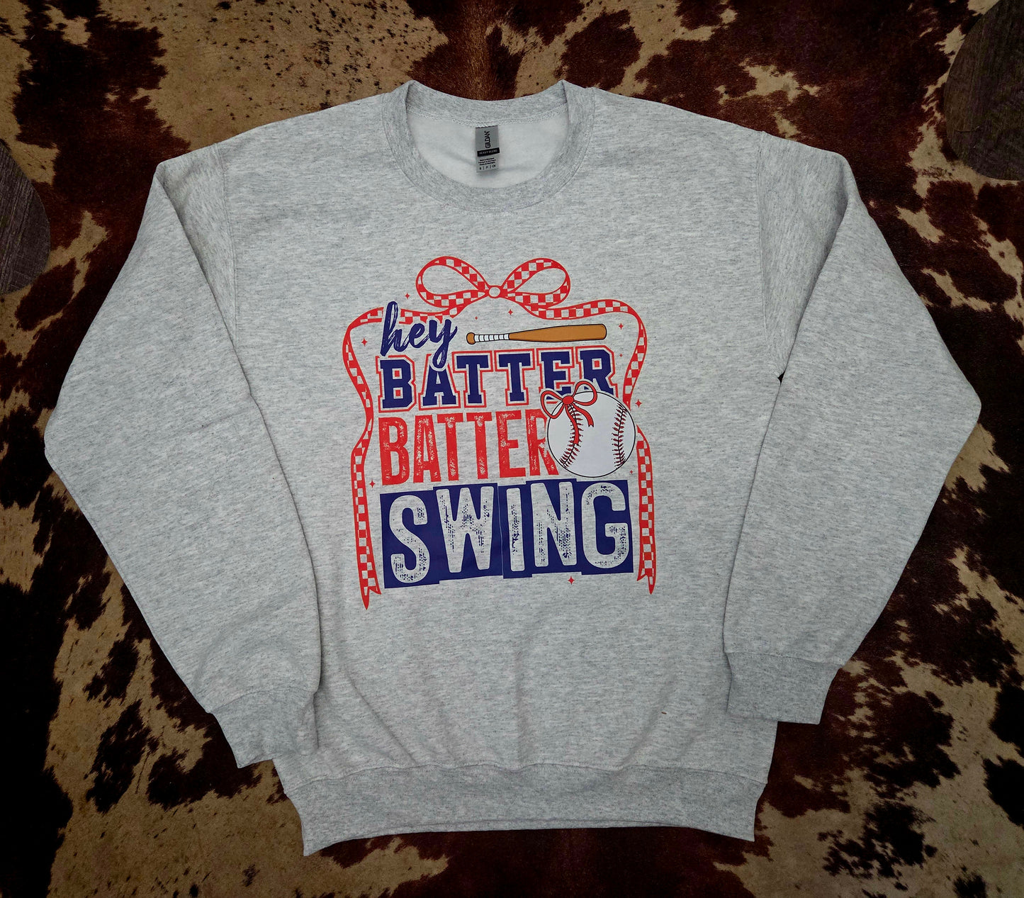 Hey Batter Batter Swing Graphic Sweatshirt