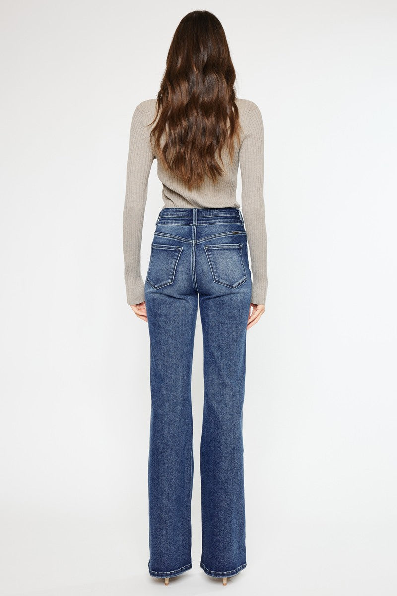 Kan Can- Onyx Essentials Ultra High-Rise Wide Flare Jeans