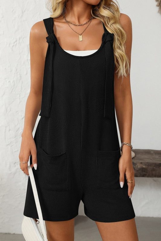 Striped Spaghetti Strap Casual Summer Romper