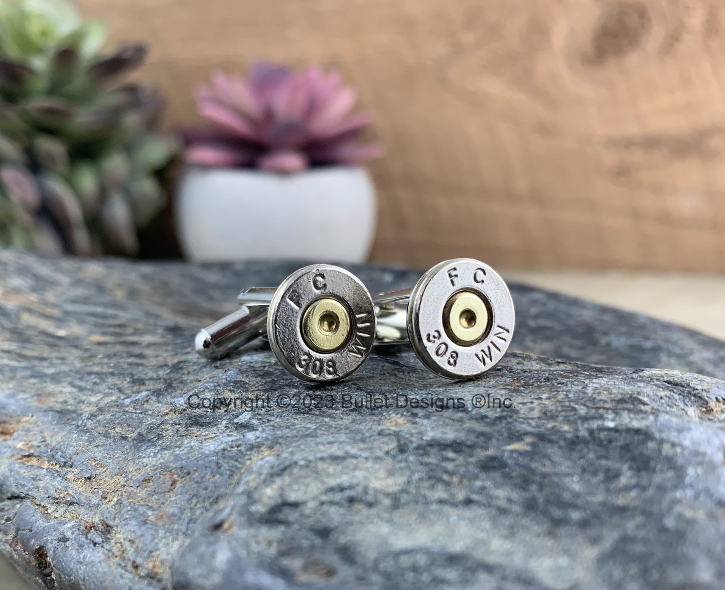 Bullet Cufflinks, FEDERAL 308 Nickel Bullet Cufflinks, Wedding Cufflinks, Groom Gifts, Groomsmen, Bullet Cuff Links, Jewelry, Bridal