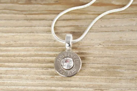 357 Mag Sterling Silver Bullet Head Necklace