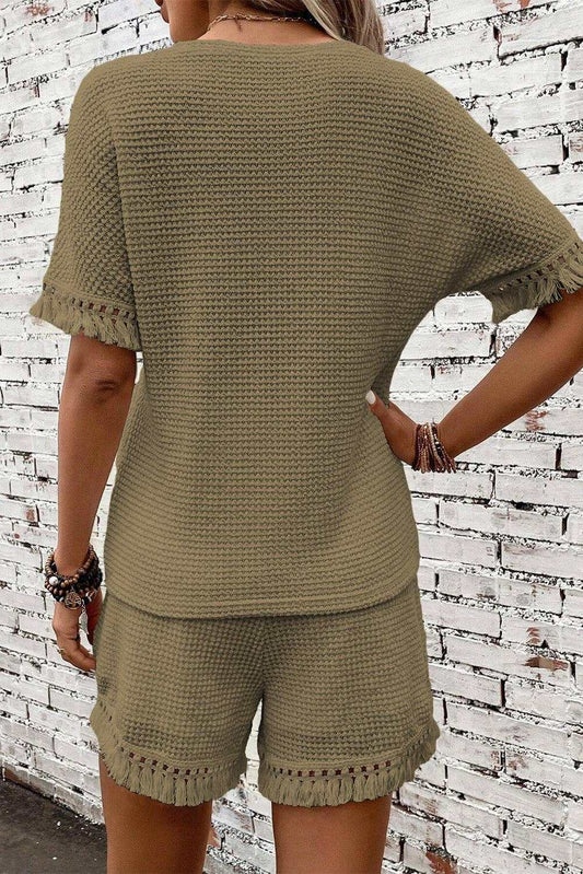 Fringe Trim Two Piece Set