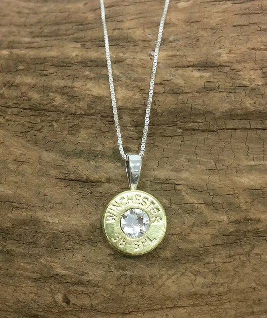 38 Special Sterling Silver Bullet Head Necklace