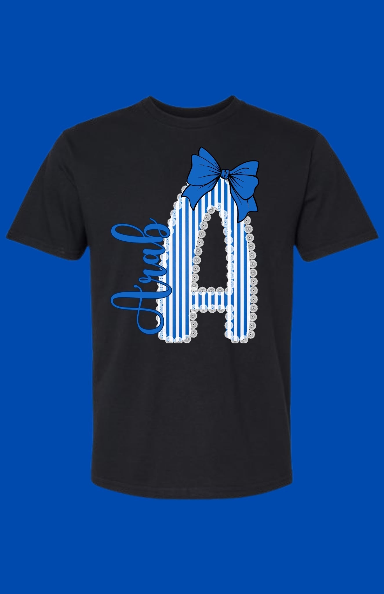 Arab (Lacy) T-shirt with lace trim in adult and youth sizes for game day style