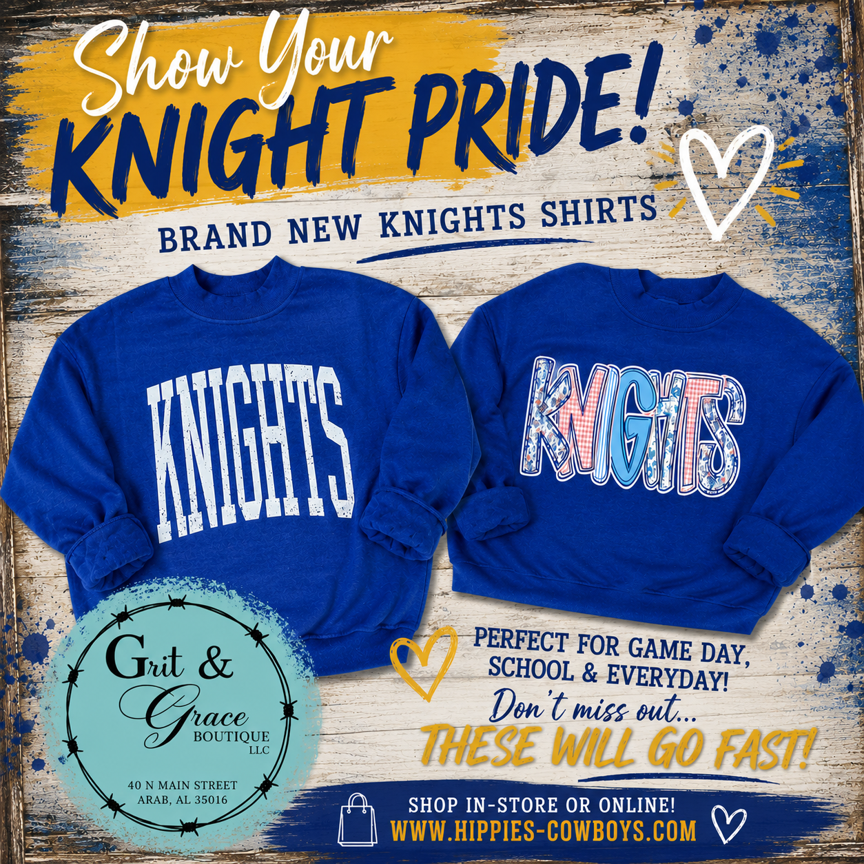 KNIGHTS Reversible Oversized Sweatshirt (Blue)