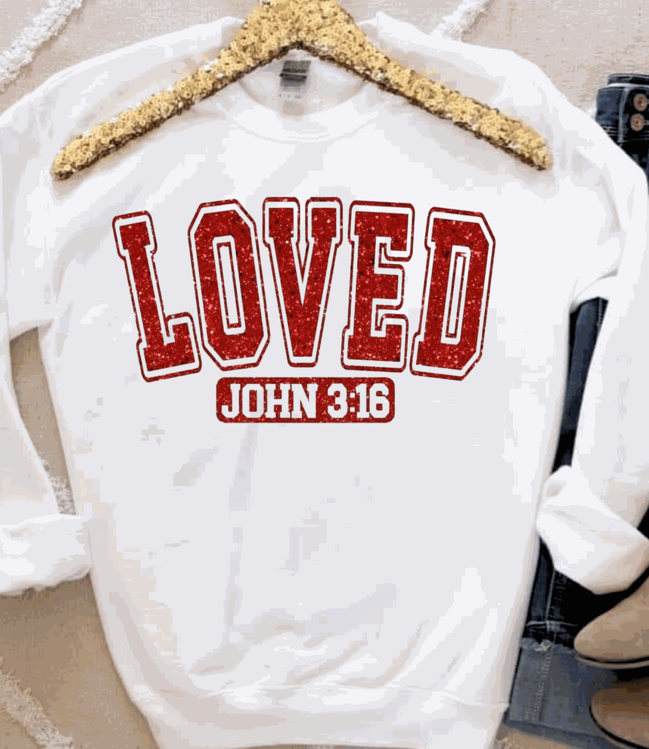 Loved John 3:16 Bible verse shirt with stylish design and high-quality materials
