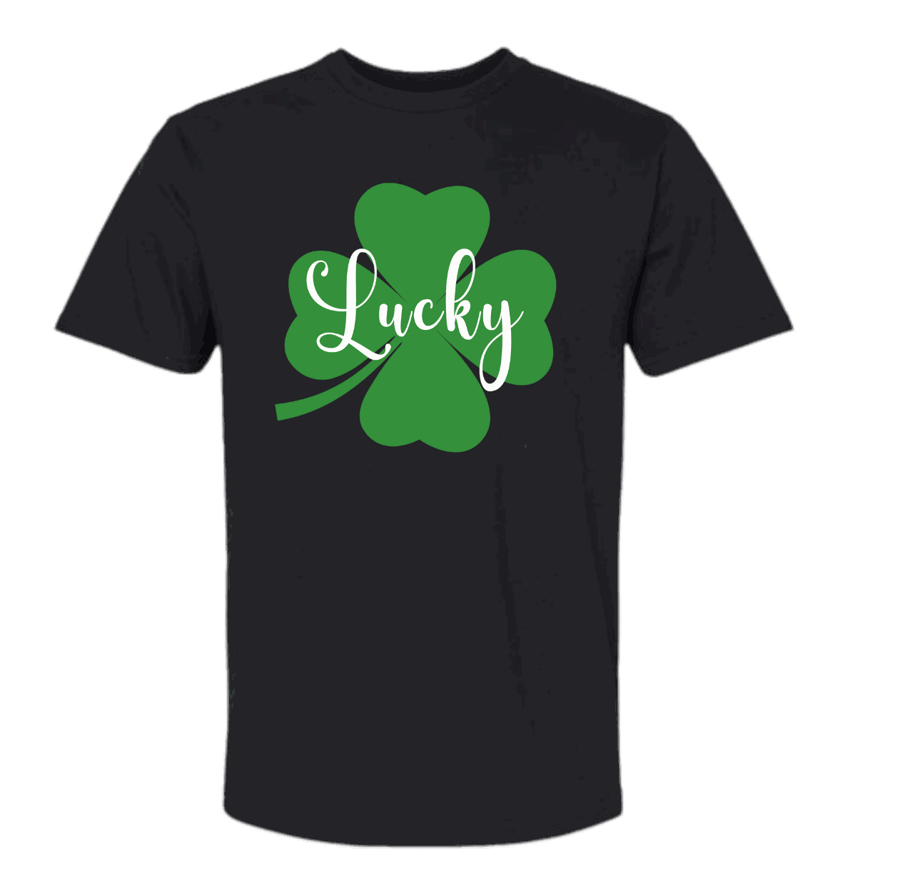Green Lucky Clover shirt with cute design for St. Patrick's Day celebration