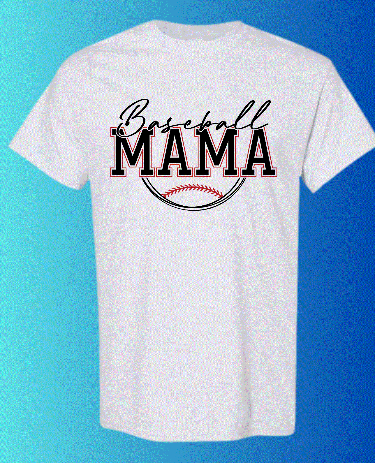 Baseball Mama shirt showing love for the game, stylish and comfortable for cheering or playing baseball