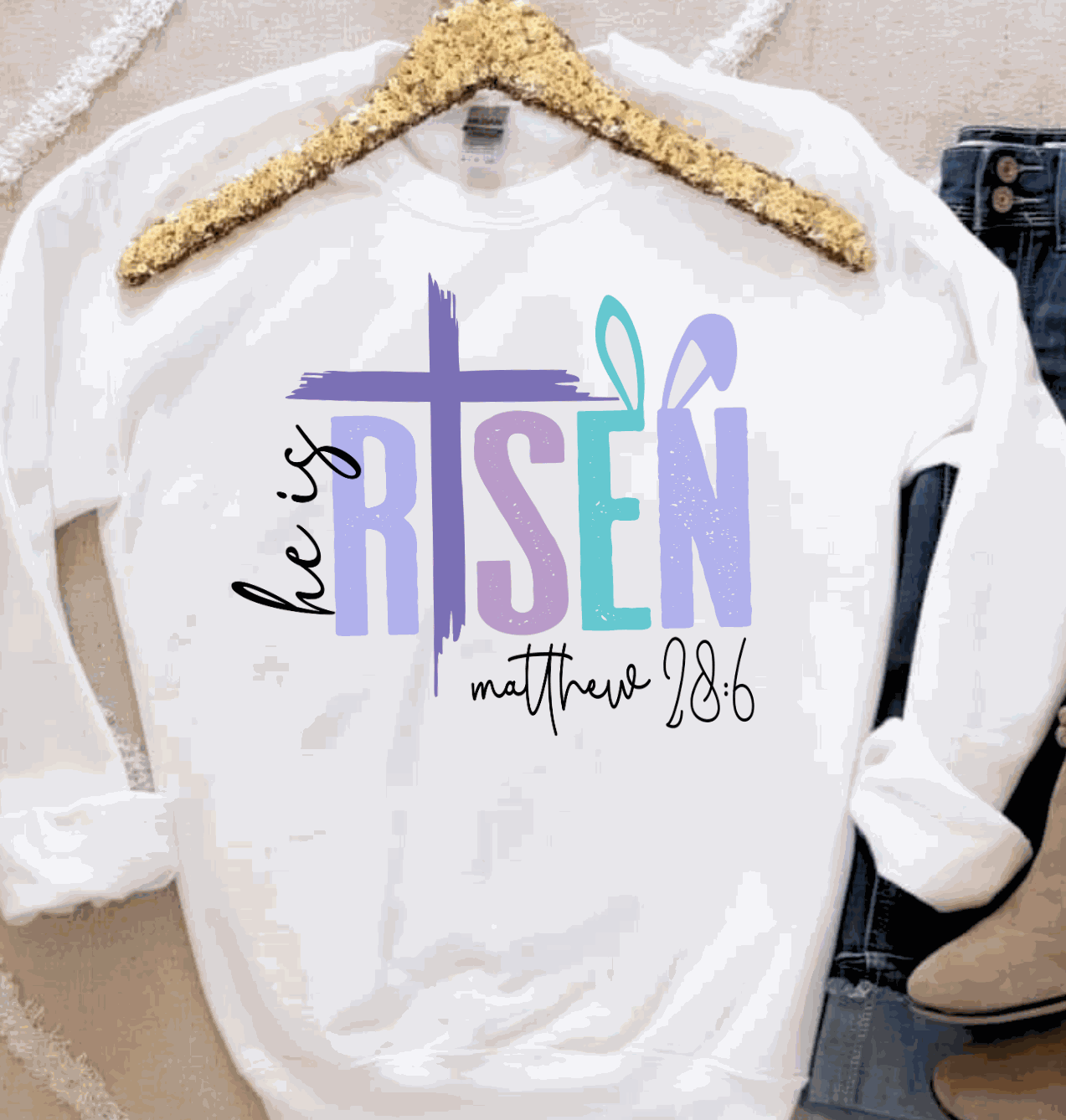 He Is Risen (Purple)