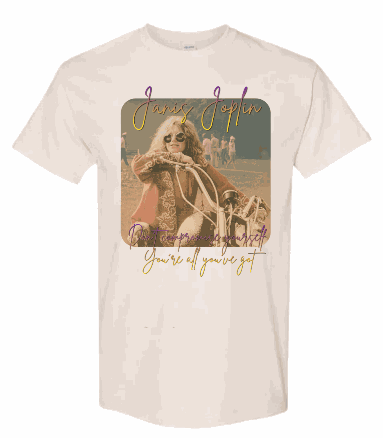 Janis Joplin graphic tee for women vintage style freedom shirt