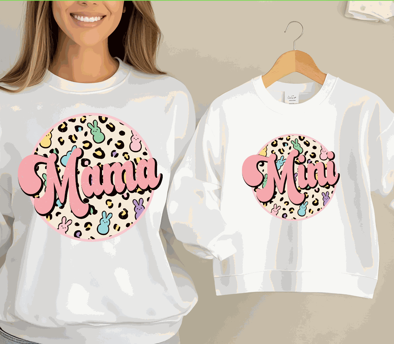 Mama Easter Peeps shirt with colorful festive Peeps design for Easter celebrations