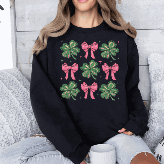 Pink Bows and Shamrocks