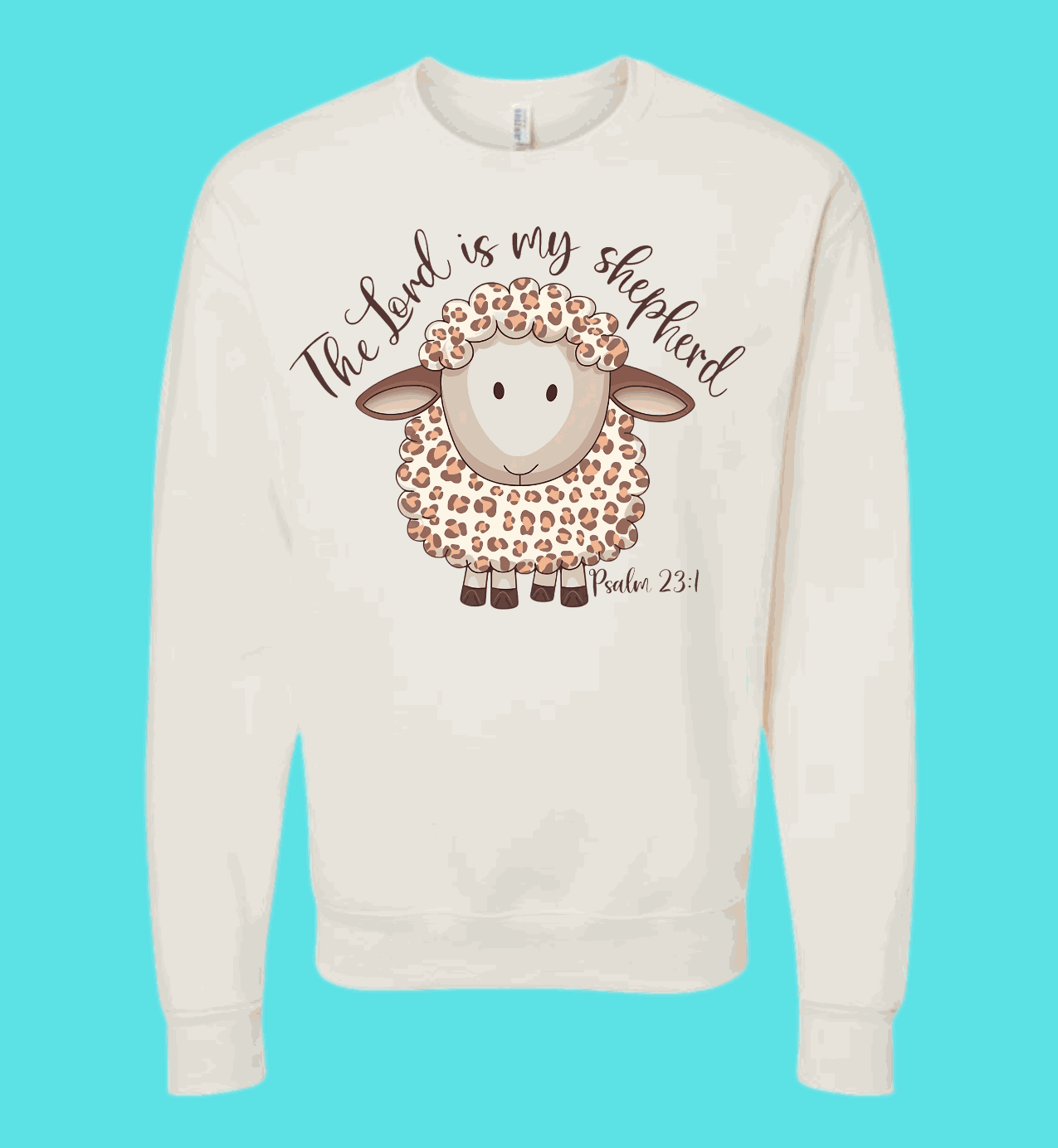 The Lord Is My Shepherd Psalm 23:1 Easter shirt with sheep illustration