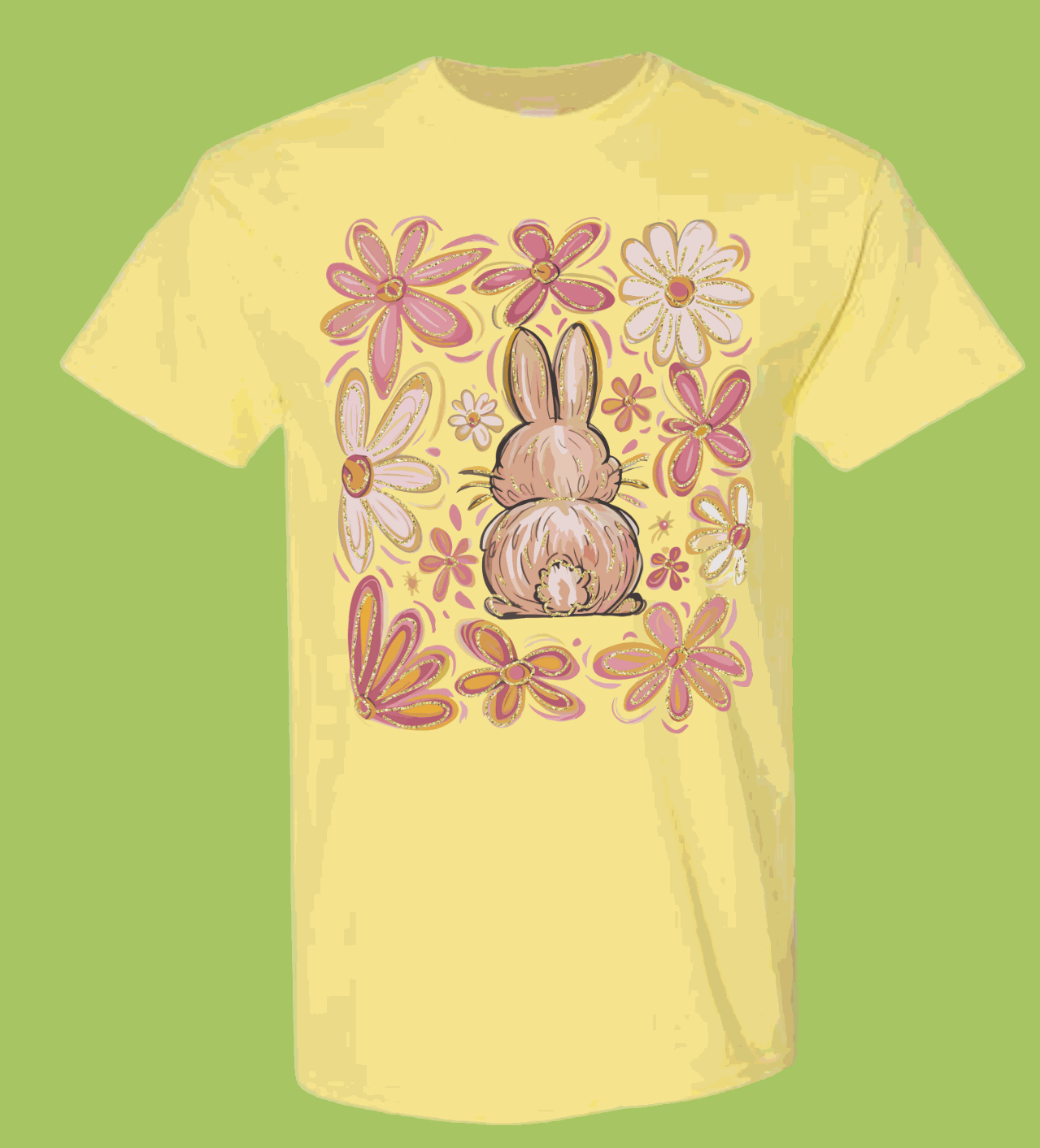 Bunny with Flowers