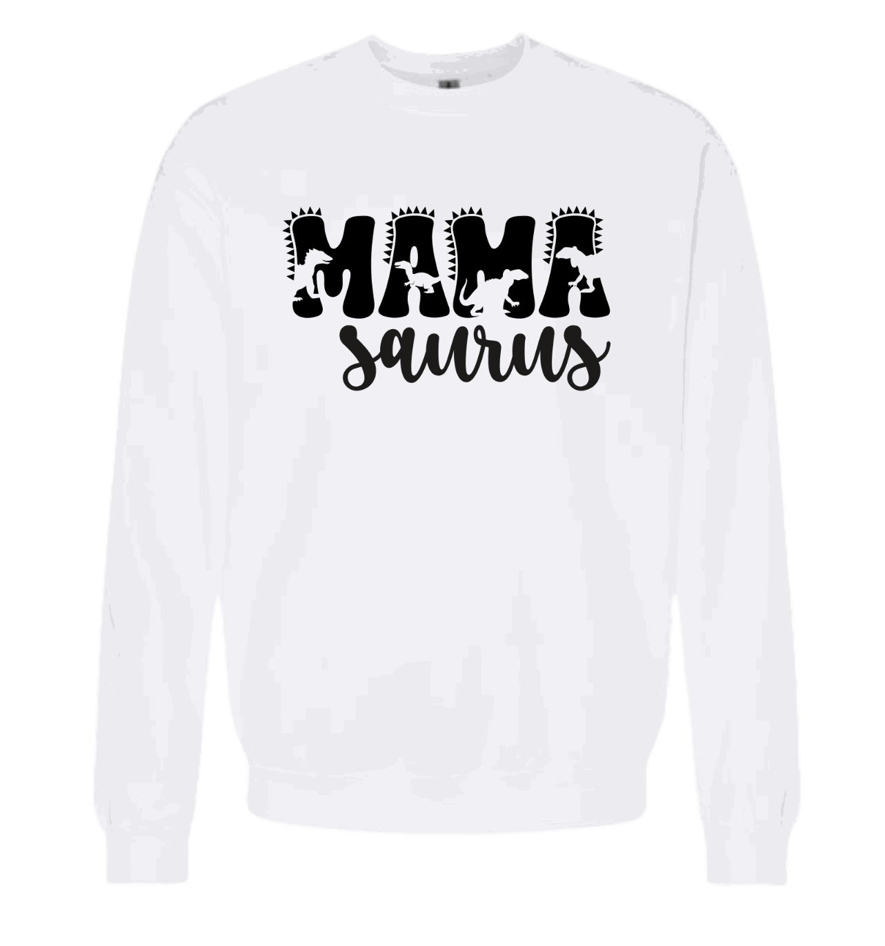 Mamasaurus dinosaur graphic on quirky shirt with playful design