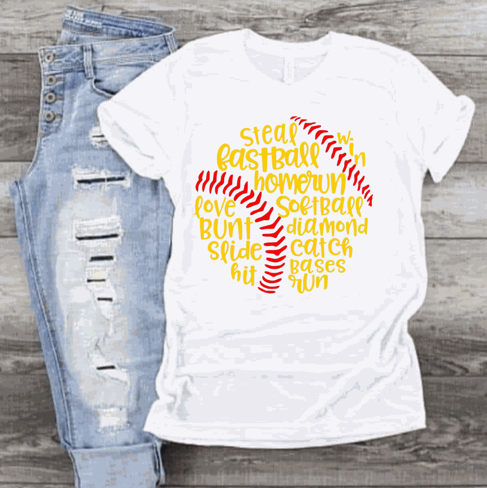 Steal Fastball Homerun softball themed T-shirt design for home run players