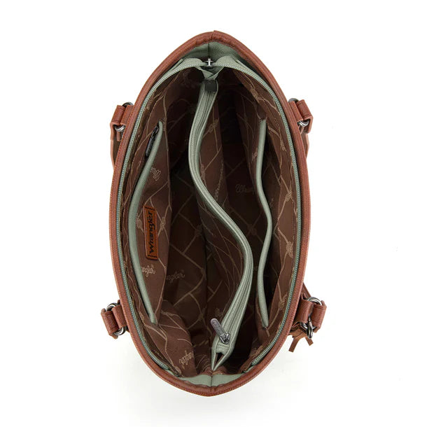 Wrangler Logo Waxed Canvas Tote