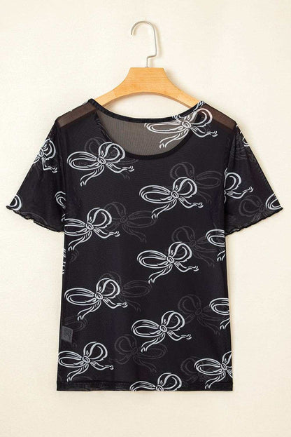 Bow Mesh Summer Top