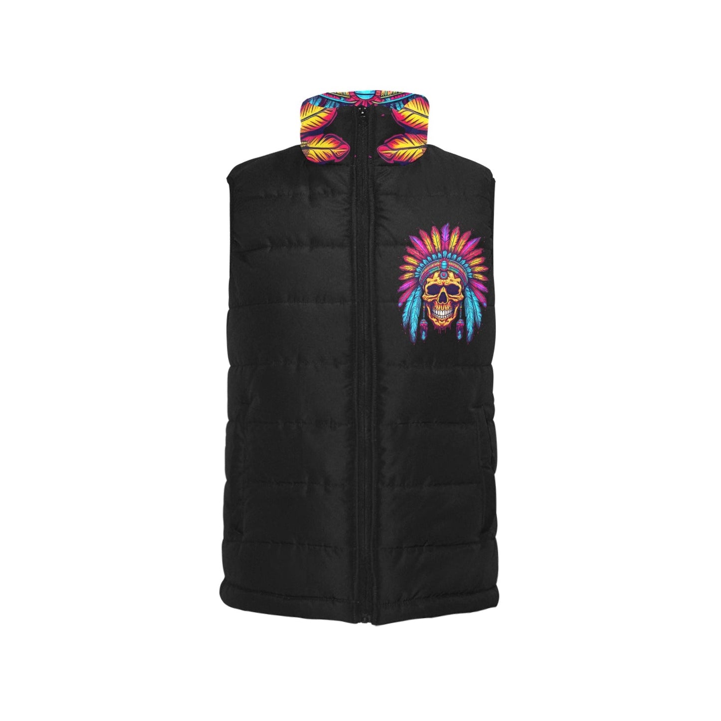 Indian Skull Women's Puffy Vest