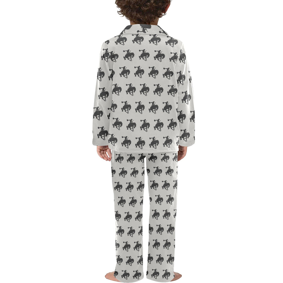 Black Bronc Boy's Western Pajama Set