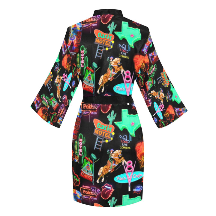 Vegas Neon Women's Lounge Kimono Robe