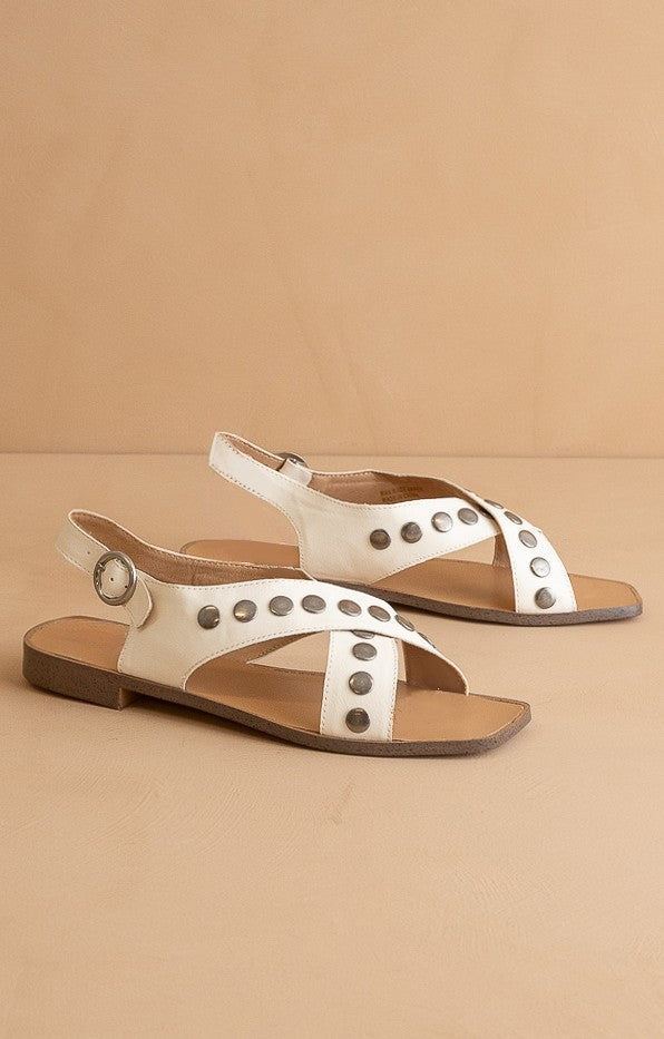 The Kylie - Studded Cross Band Sandal