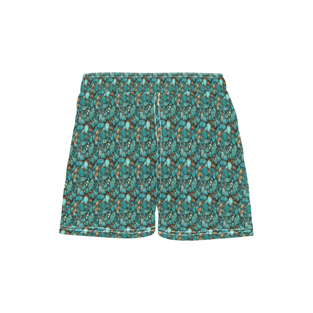 Women's All Turquoise Beach Board Shorts