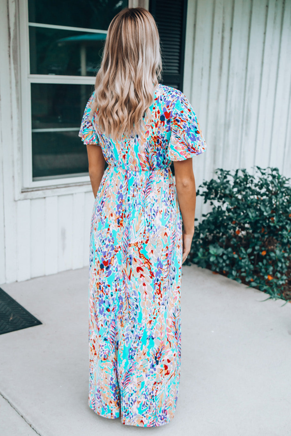 Rose Boho Abstract Print Wrap