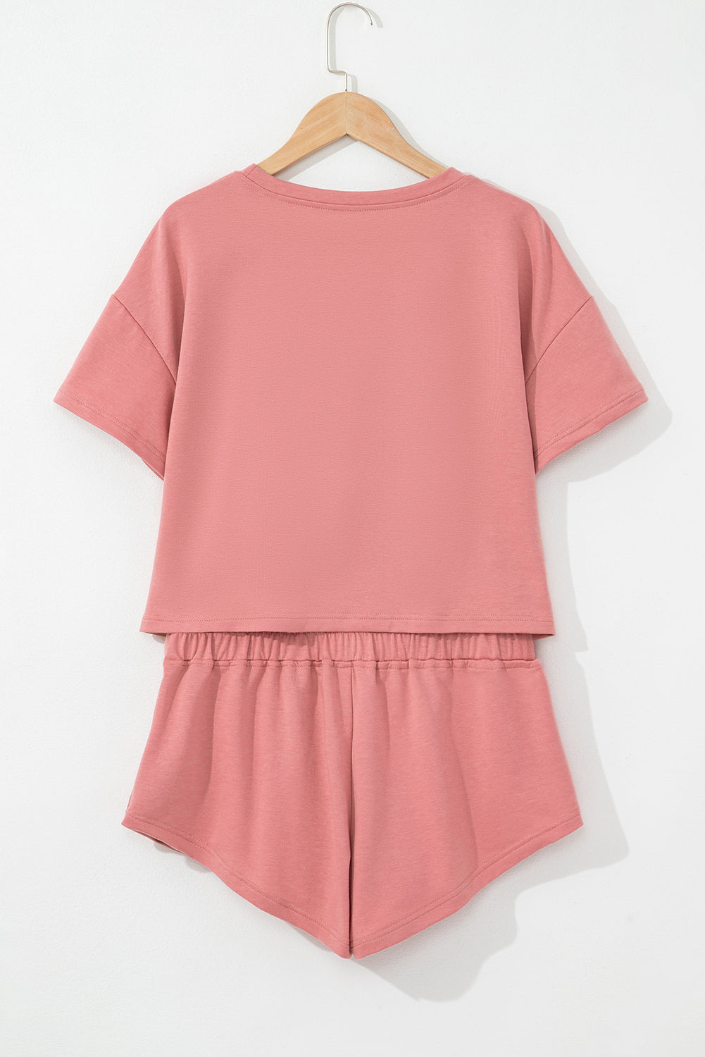 Cropped Tee and Ruffle High Waist Skort Set