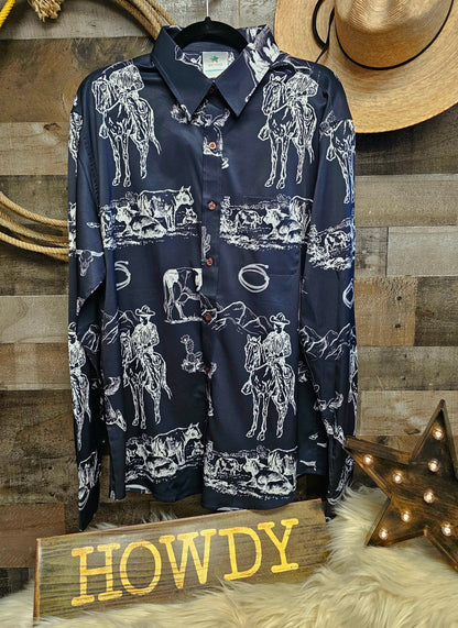 Ranch Life Unisex Western Button Up Shirt