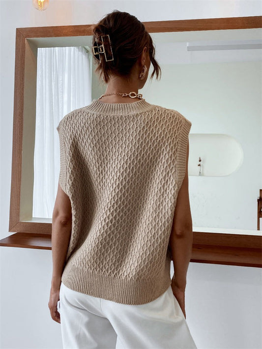 Cable Knit Sweater Vest