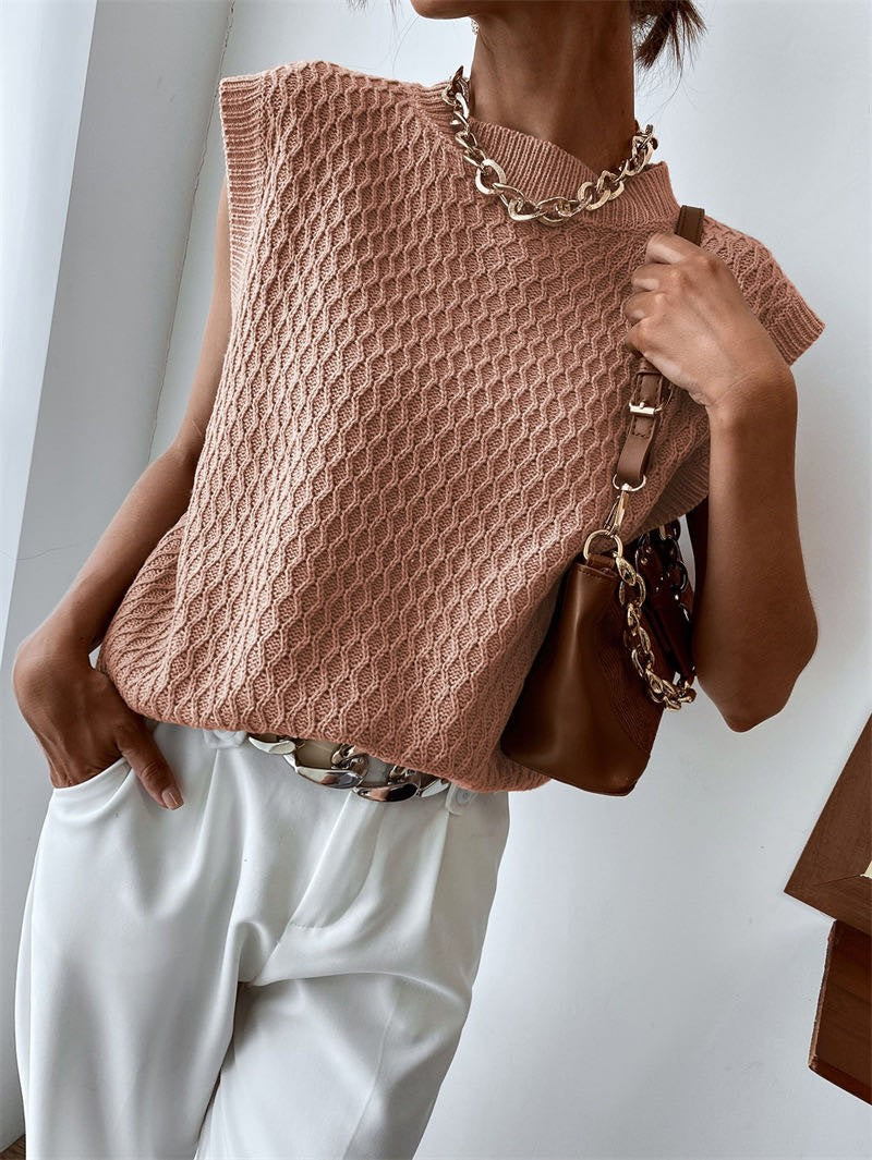 Cable Knit Sweater Vest
