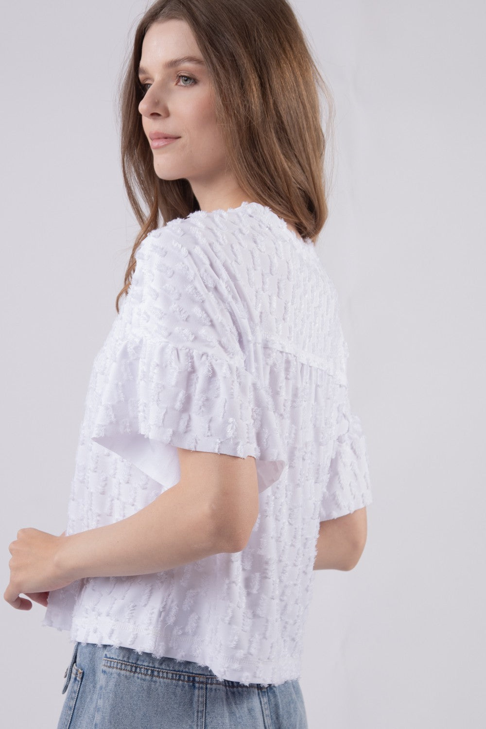Textured Knit Casual Top