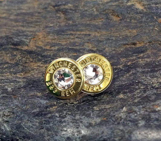 223 Bullet Head Stud Earrings