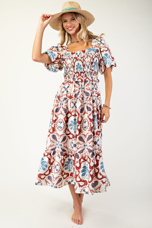 The Bluebonnet Breeze Midi Dress