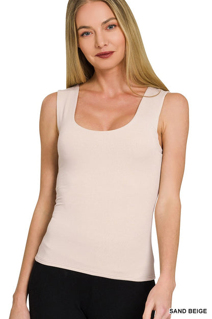 ZENANA- Double Layered Tank Top