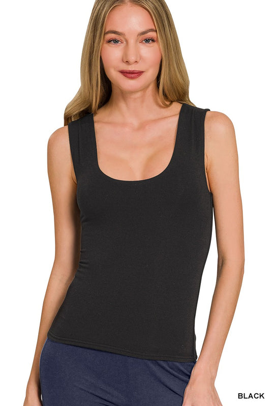 ZENANA- Double Layered Tank Top