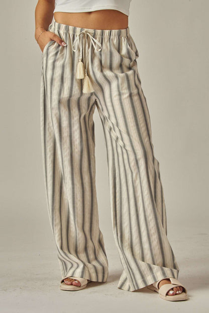 Striped Linen Pants