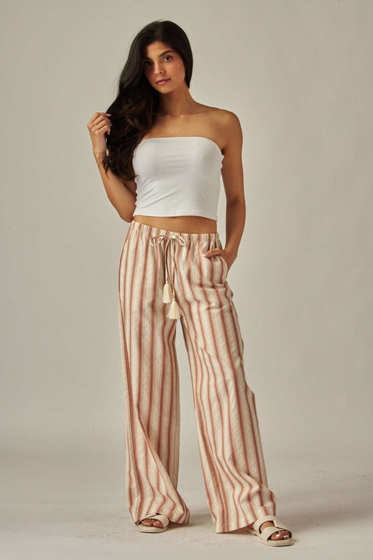 Striped Linen Pants