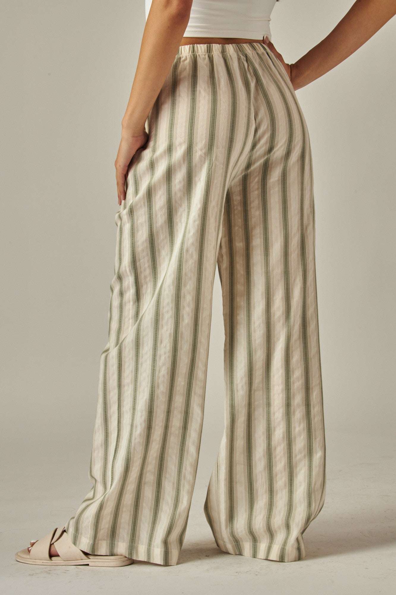 Striped Linen Pants