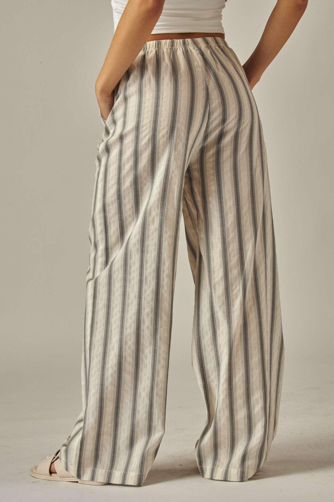 Striped Linen Pants