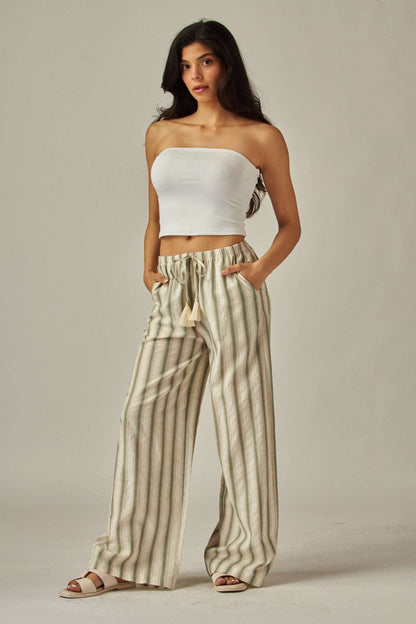 Striped Linen Pants