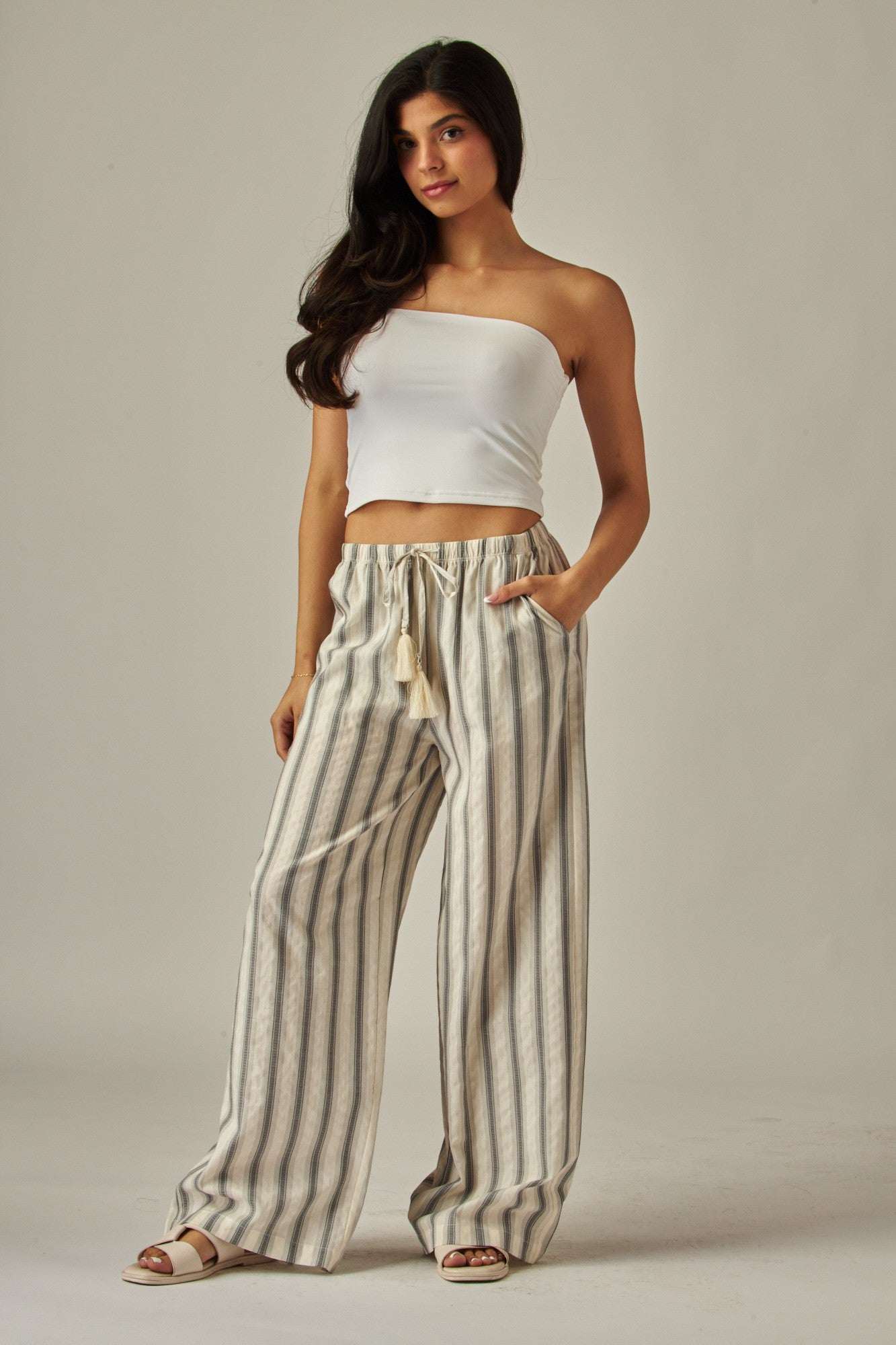 Striped Linen Pants