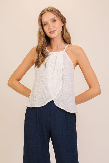 Textured Halter Top