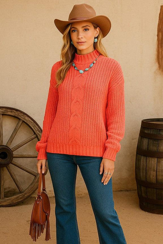 Cable-knit Charm Sweater