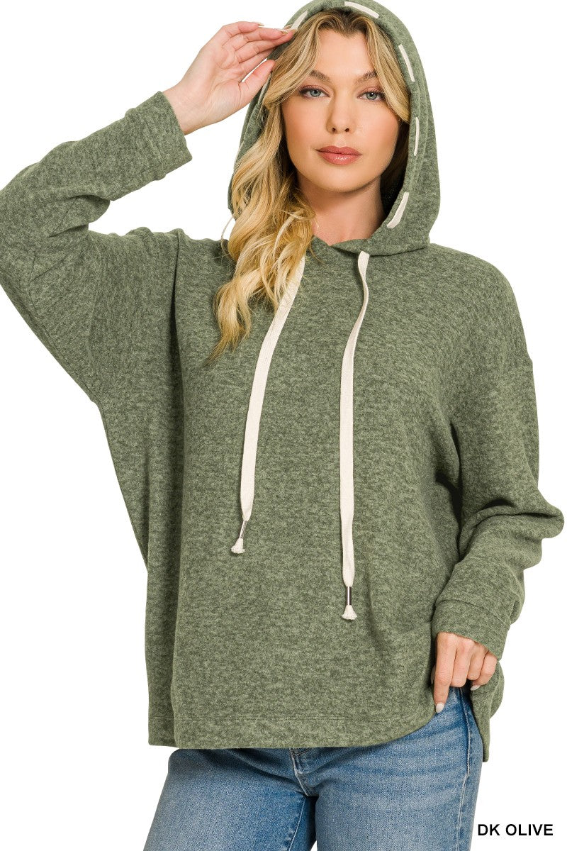 ZENANA- Soft Brushed Hacci Hoodie
