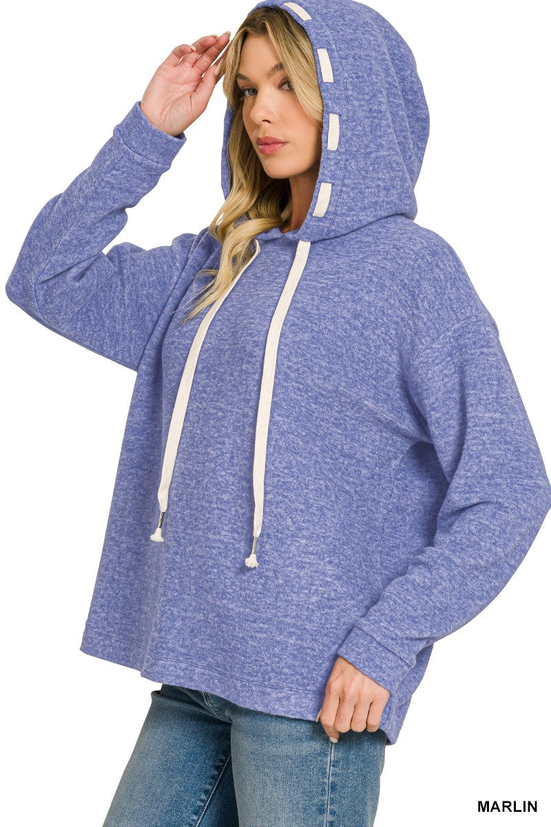 ZENANA- Soft Brushed Hacci Hoodie