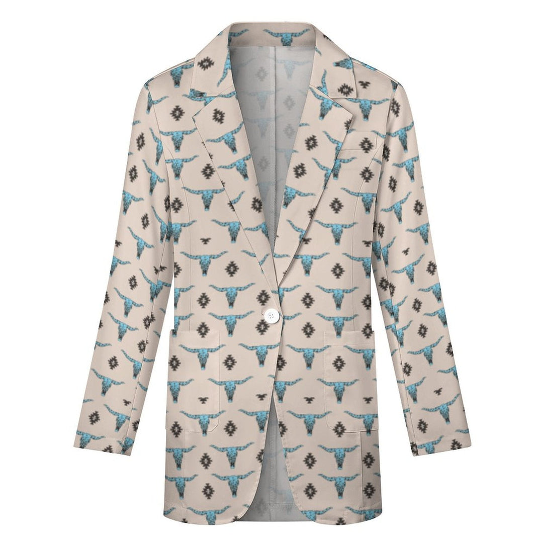 Baha Ranch Turquoise Longhorn Blazer